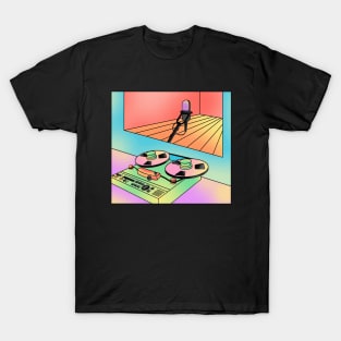 Retrowave oldschool recording studio T-Shirt